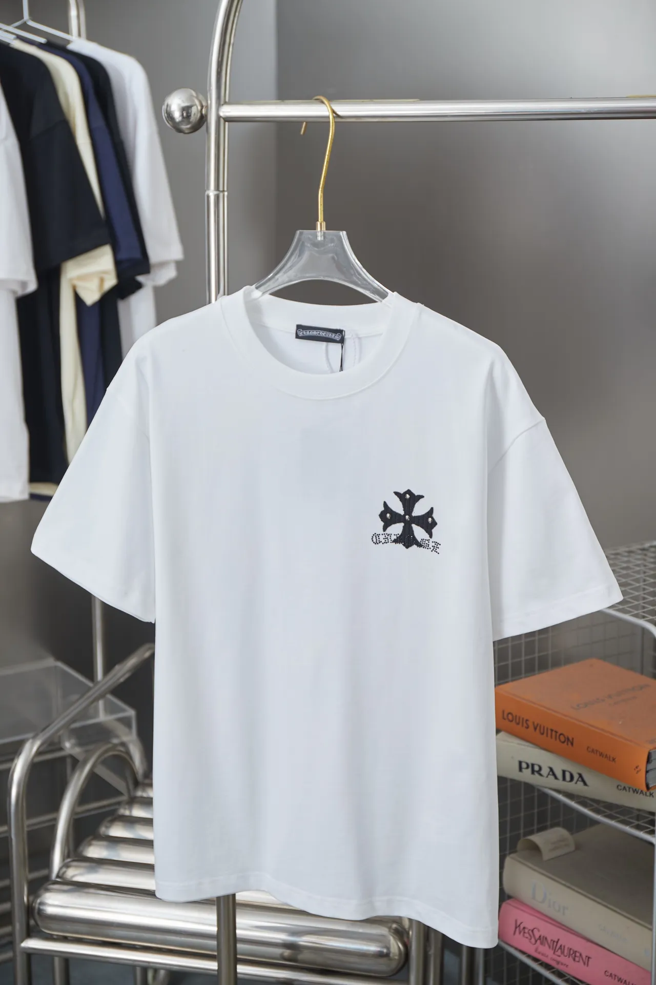 Ch*ome Hearte 26SS New Arrival logo 100% 32 1X 1 ➕ logo ：Black/White/Pink/ /Blue Size：S/M/L/XL